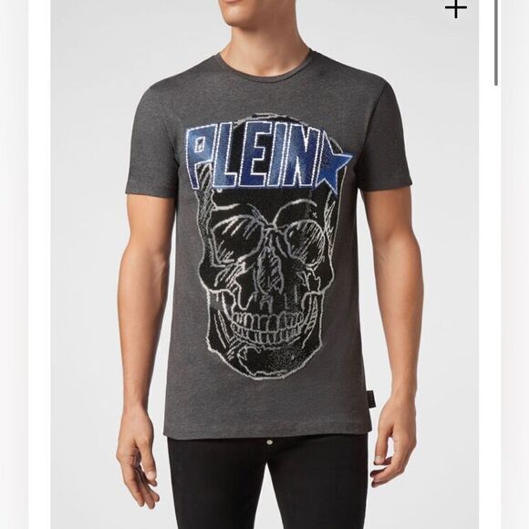 Philipp Plein round neck sequined skull t shirt - Picture 7 of 8